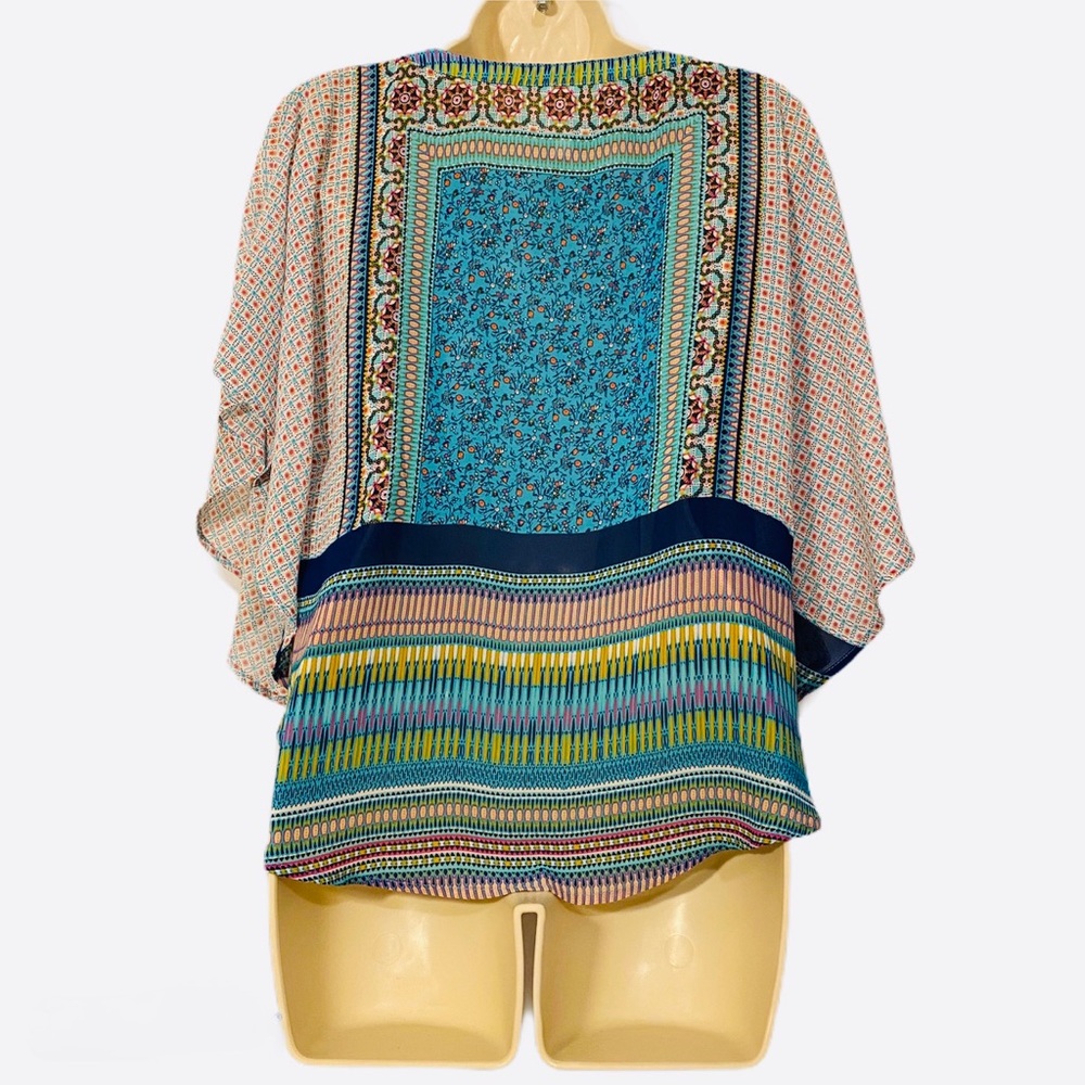 NWOT ANTHROPOLOGIE~ FIG & FLOWER ~BOHO BATWING TOP - Picture 4 of 7